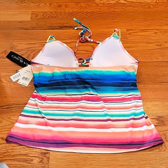 NWT La Blanca Tankini Top Size 8 - Picture 2 of 5